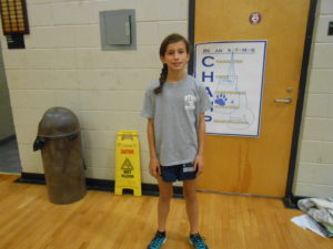 Ava Robitaille, a 12 year old 7th grader, recently broke the school record for the Pacer Test, when she received a score of 81.